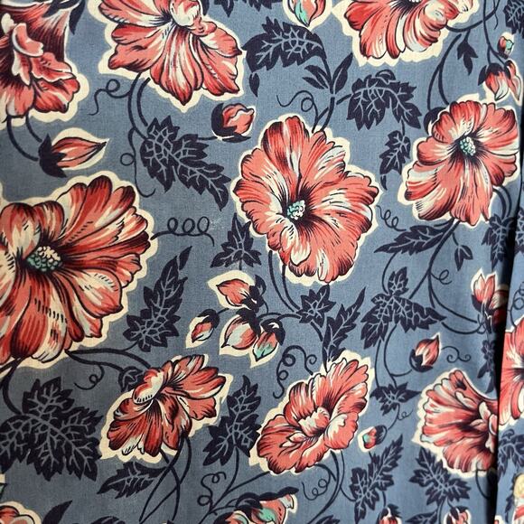 Reyn Spooner | Rare Reverse Print Aloha Hawaiian Shirt Hibiscus Egyptian Cotton - Picture 4 of 5